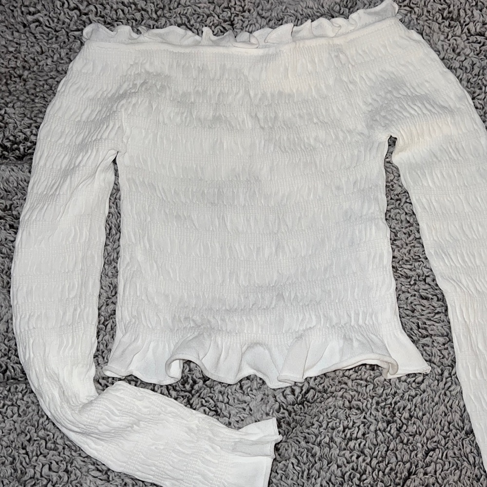 Zara off the shoulders crop top
